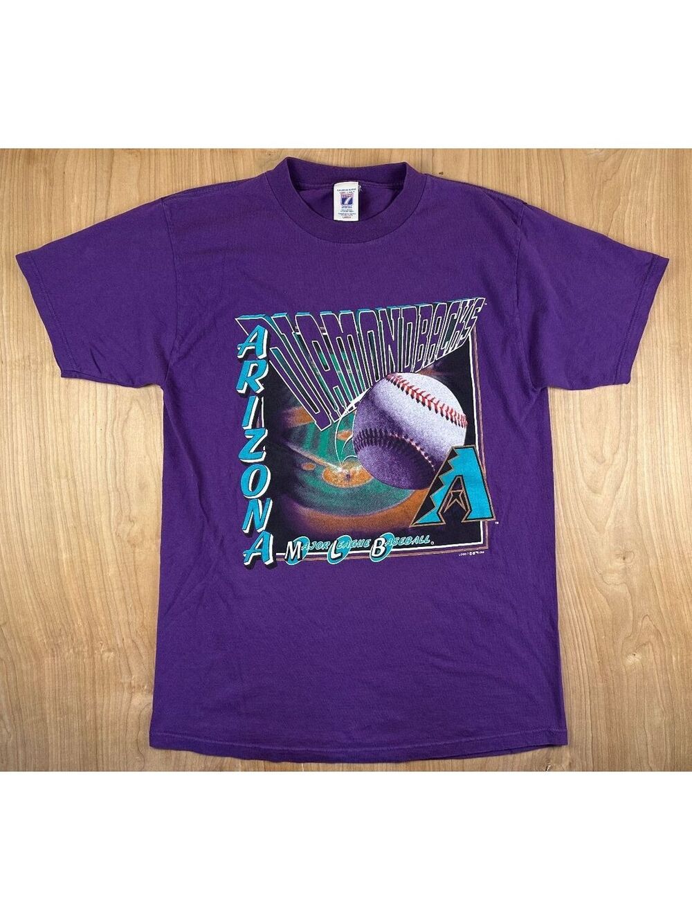Vintage 90s Arizona Diamondbacks tshirt large baseball mlb sports
